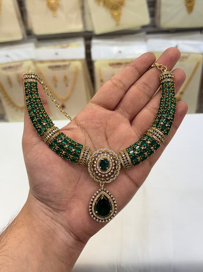 Victorian Emerald  Necklace
