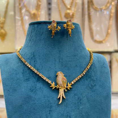 Elegant Lovebirds Pendant