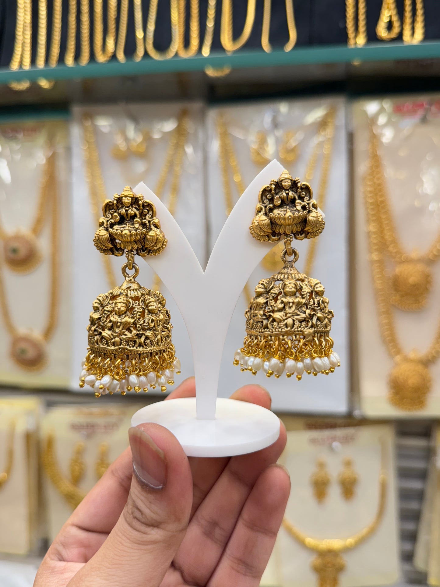 Temple Lakshmi Jumki