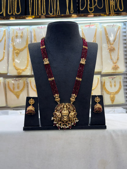 Elegant Maroon Beads Haram