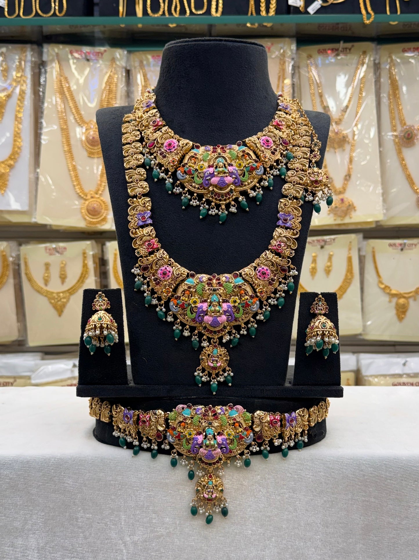 New Enamel Green Beats  Bridal Set – Limited Edition