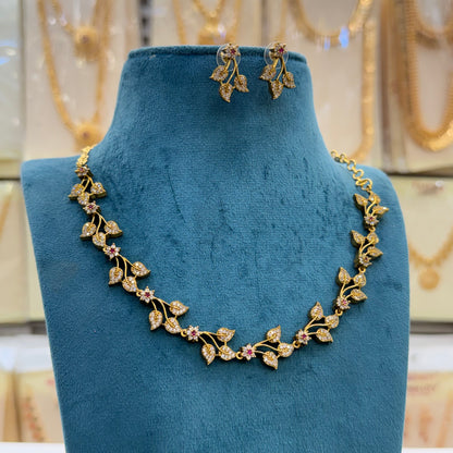 A.D  Elegant Blossom Necklace