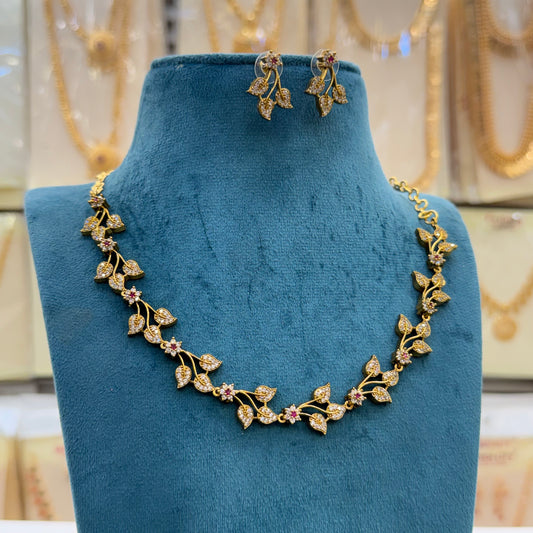 A.D  Elegant Blossom Necklace