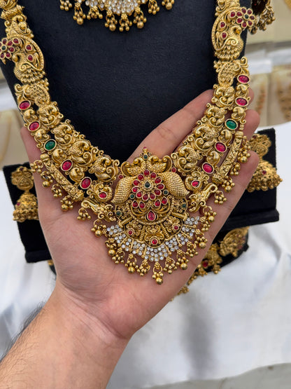 Antique Floral Elegance Bridal Set