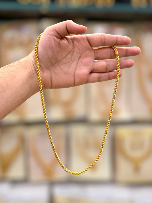 Rope Chain Big Size Gold Plated