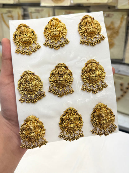 Antique Gold Finish Lakshmi Jada Billa