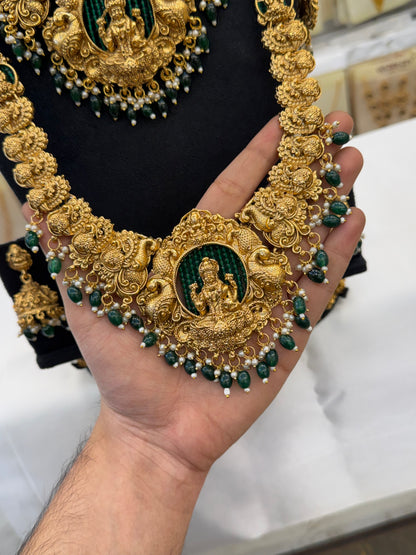 Trending design Green Beat Bridal Set