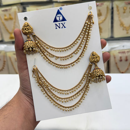Antique Lakshmi Jhumki Set