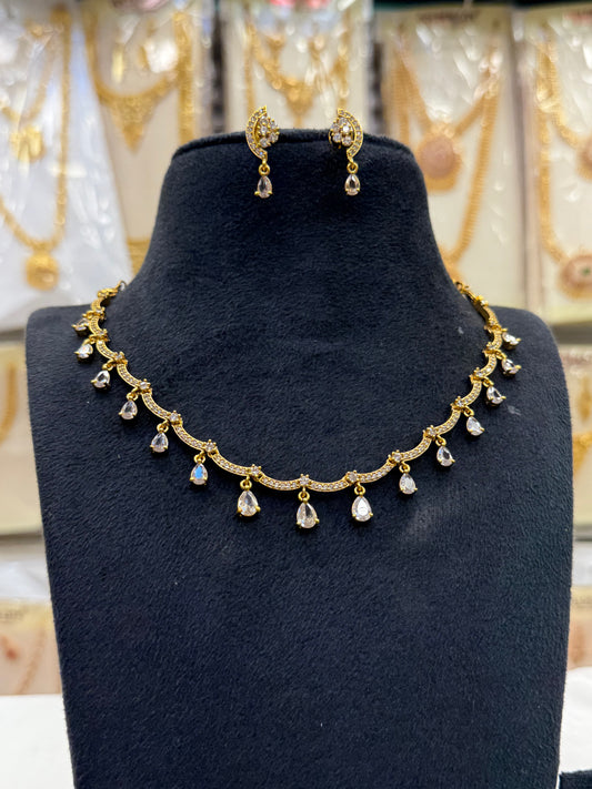 Stone Drop  Necklace