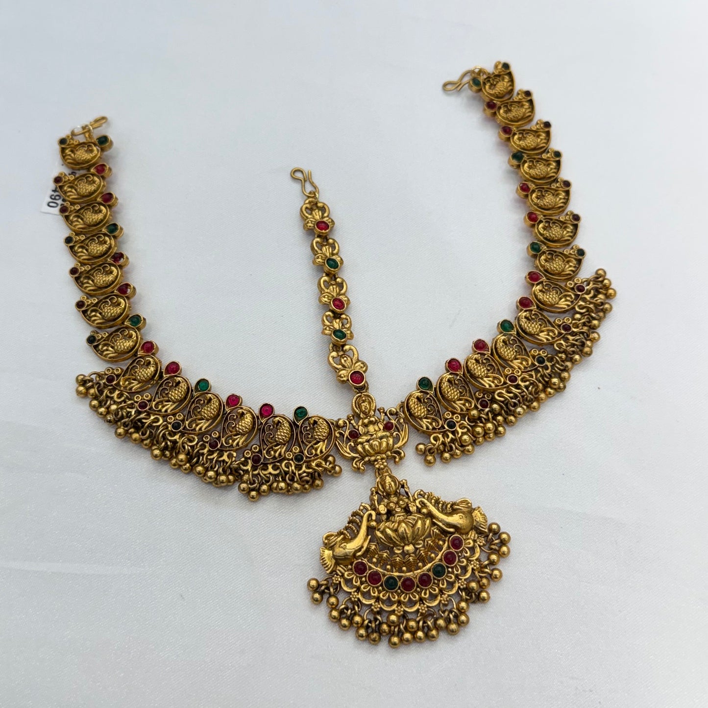 Emerald Drop Mukut Layer Tikka