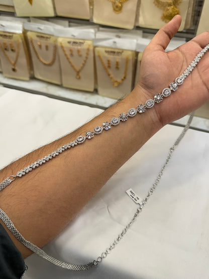 Elegant AD Stone Hip Chain