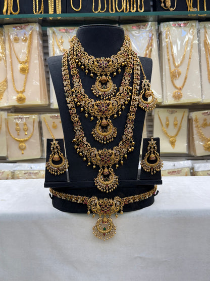 Heavy Stone 3 step Bridal Set