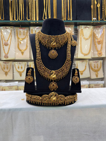 Antique peacock design Bridal Set