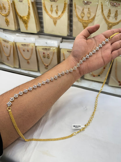 White stone Hip-Chain