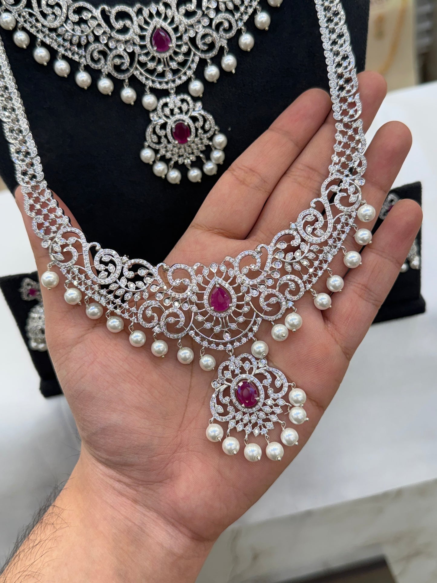 A.D Stone Bridal Combo Set