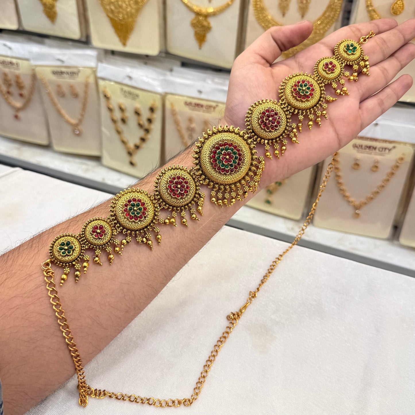 Flower Antique Hip Chain