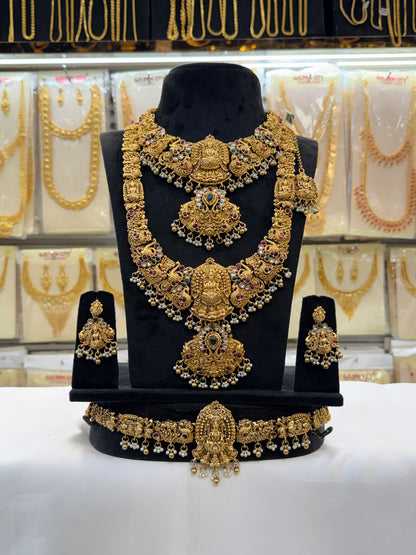 Antique Lakshmi Design Bridal  Set