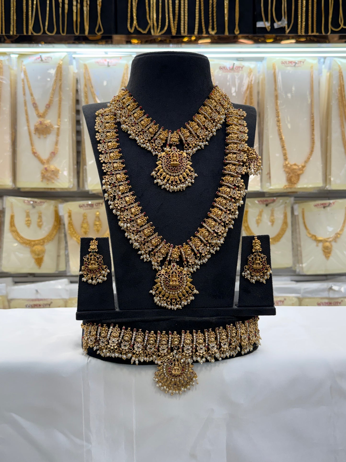 Moti and Lakshmi Design Bridal Set