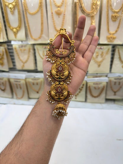 Antique Lakshmi Pearl Jada