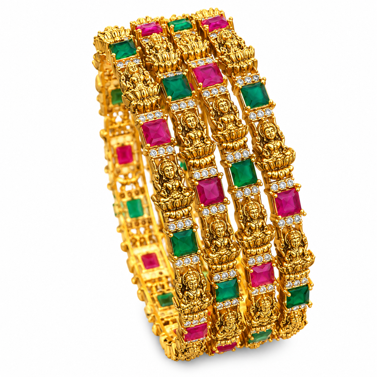 Antique Nakshi Ruby Bangle