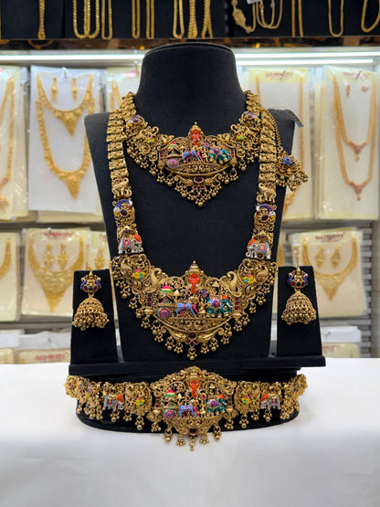 Grand Enamel Design Bridal Set