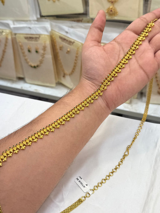 Premium AD Stone Hip Chain