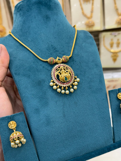 Antique Lakshmi pendant Necklace