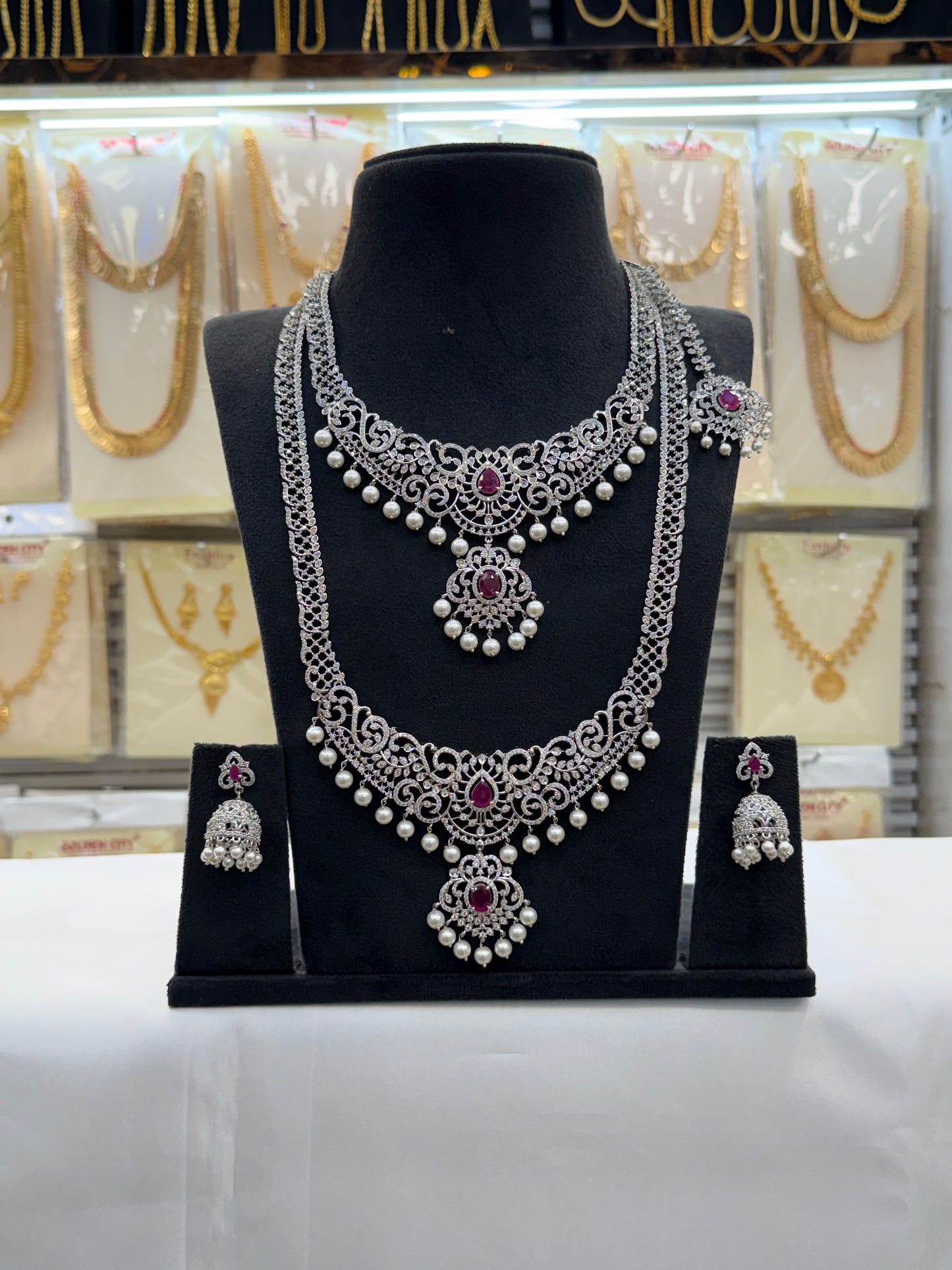 A.D Stone Bridal Combo Set