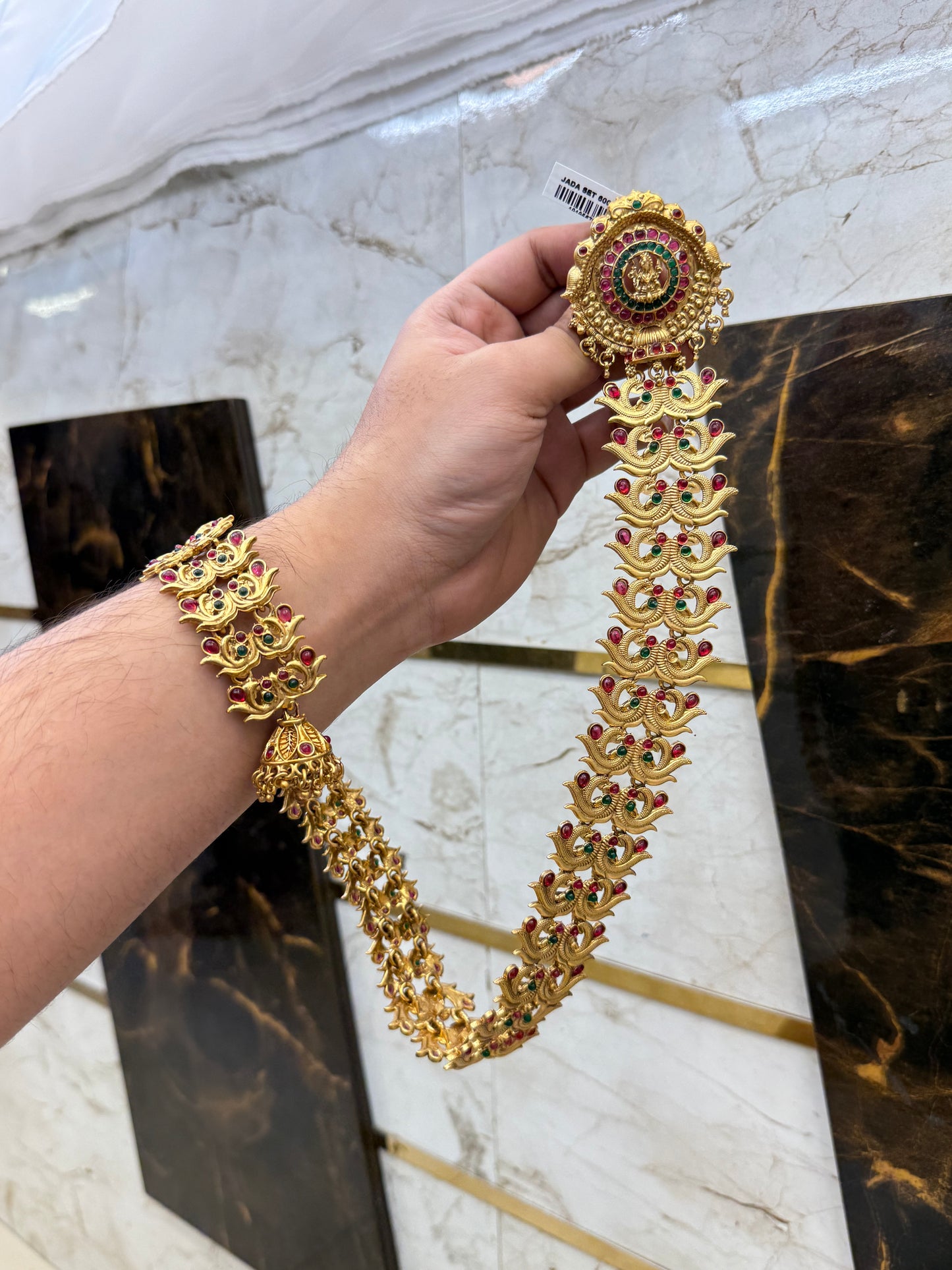 Antique Laxmi work Long Jada