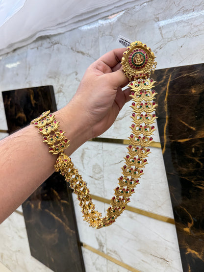 Antique Laxmi work Long Jada