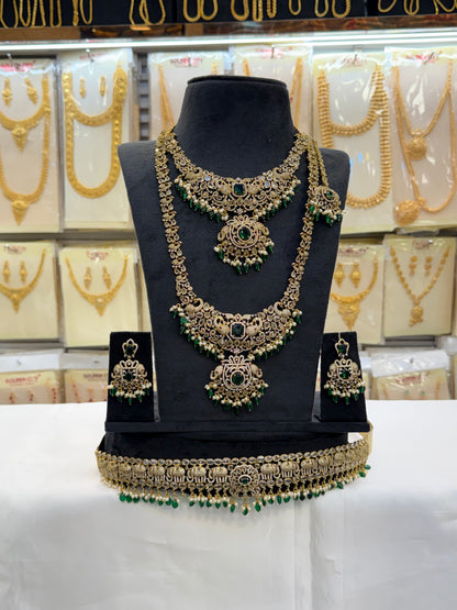 Elegant Victorian Bridal Set - Green Beats