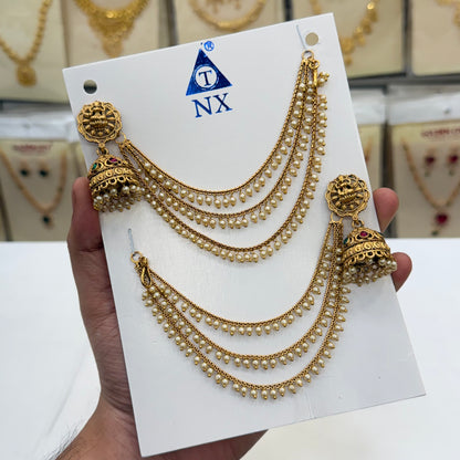 Antique Malar Jhumki Set