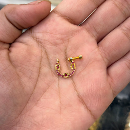 Ruby Spark Nose Pin