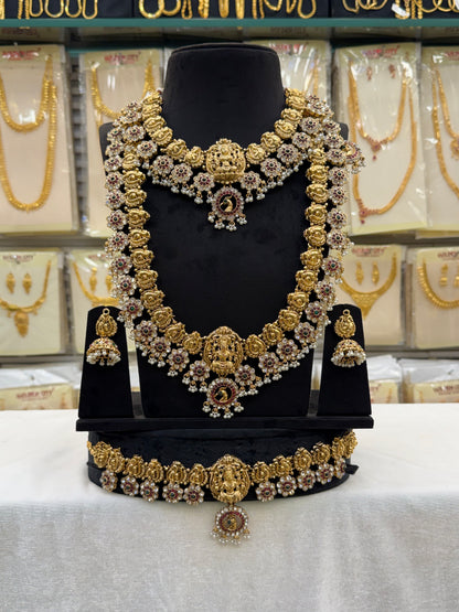 Lakshmi Antique Stonework Bridal Set