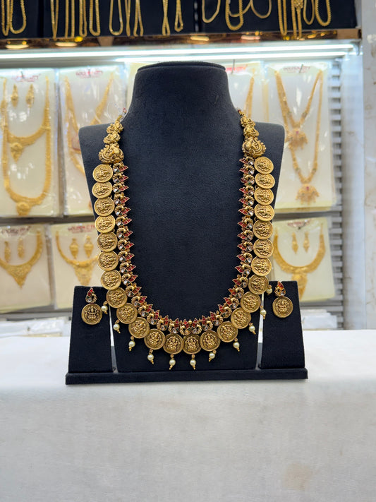 Kasi Malai Lakshmi Coin Antique Haram