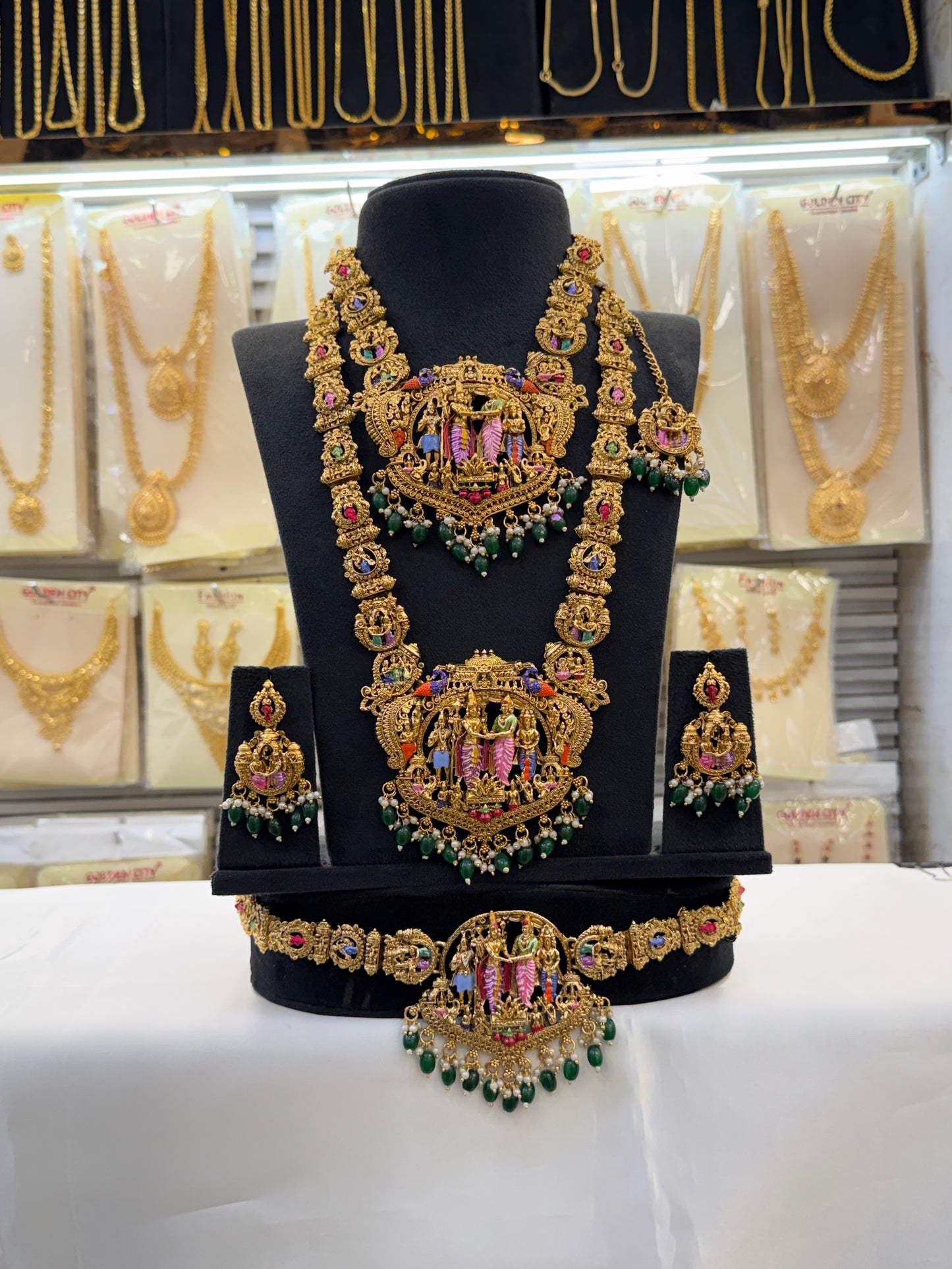 Enamel Design Sivan Parvati Bridal Set