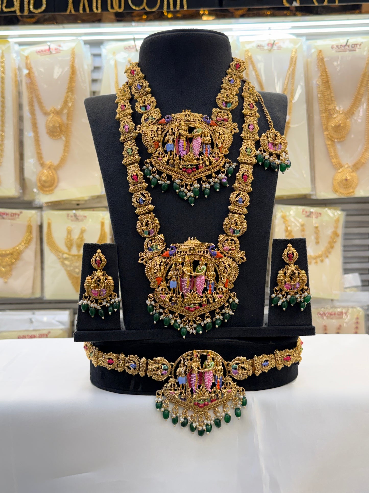 Enamel Design Sivan Parvati Bridal Set