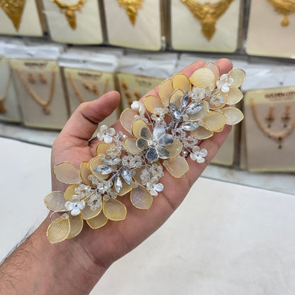 Gold Crystal Hair Accessories