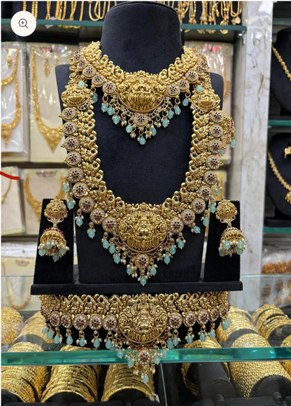 Pastel Beats Stone Work Bridal Set - limited stock