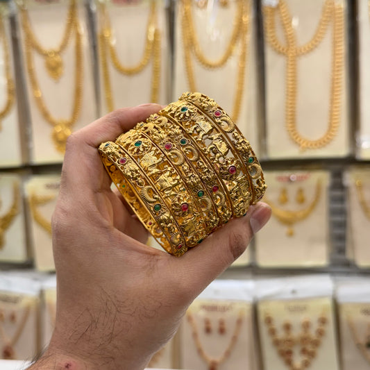 Temple Elephant Bridal Bangles