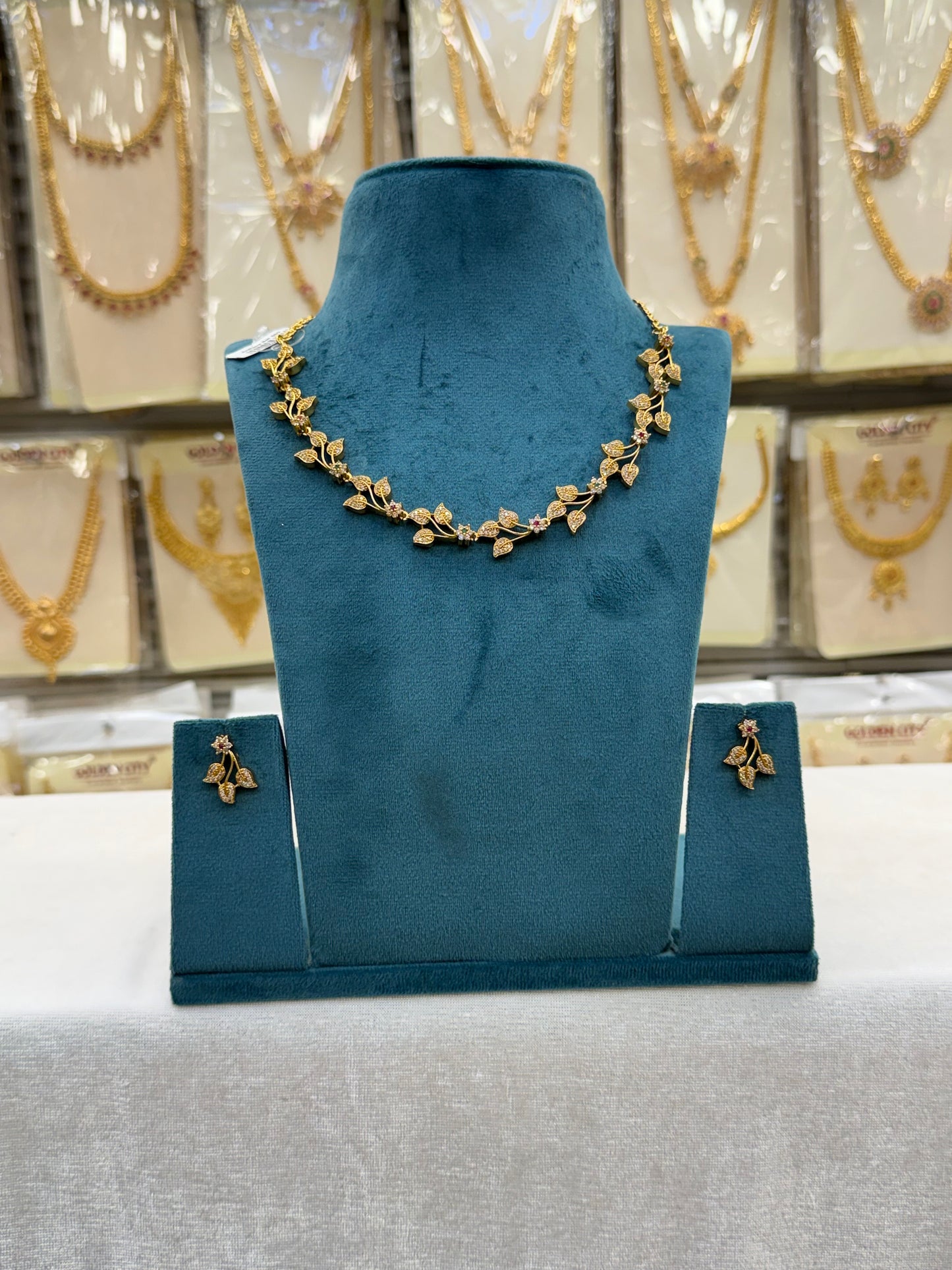 A.D  Elegant Blossom Necklace