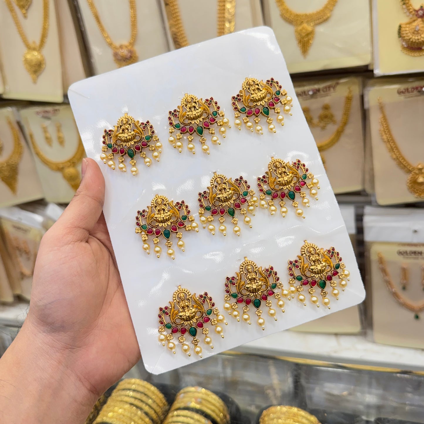 Temple Style Bridal Jada Billai – 9 Pieces