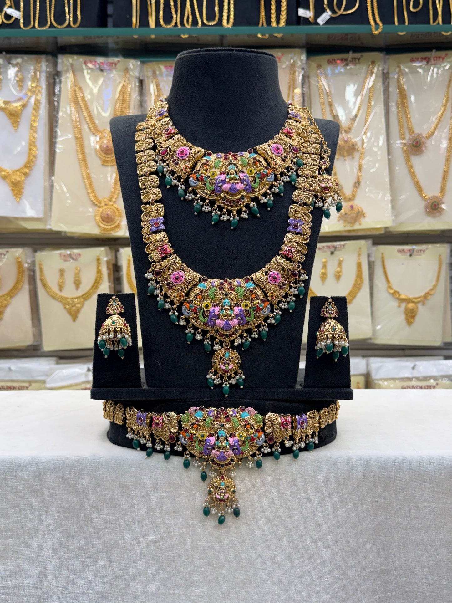 New Enamel Green Beats  Bridal Set – Limited Edition