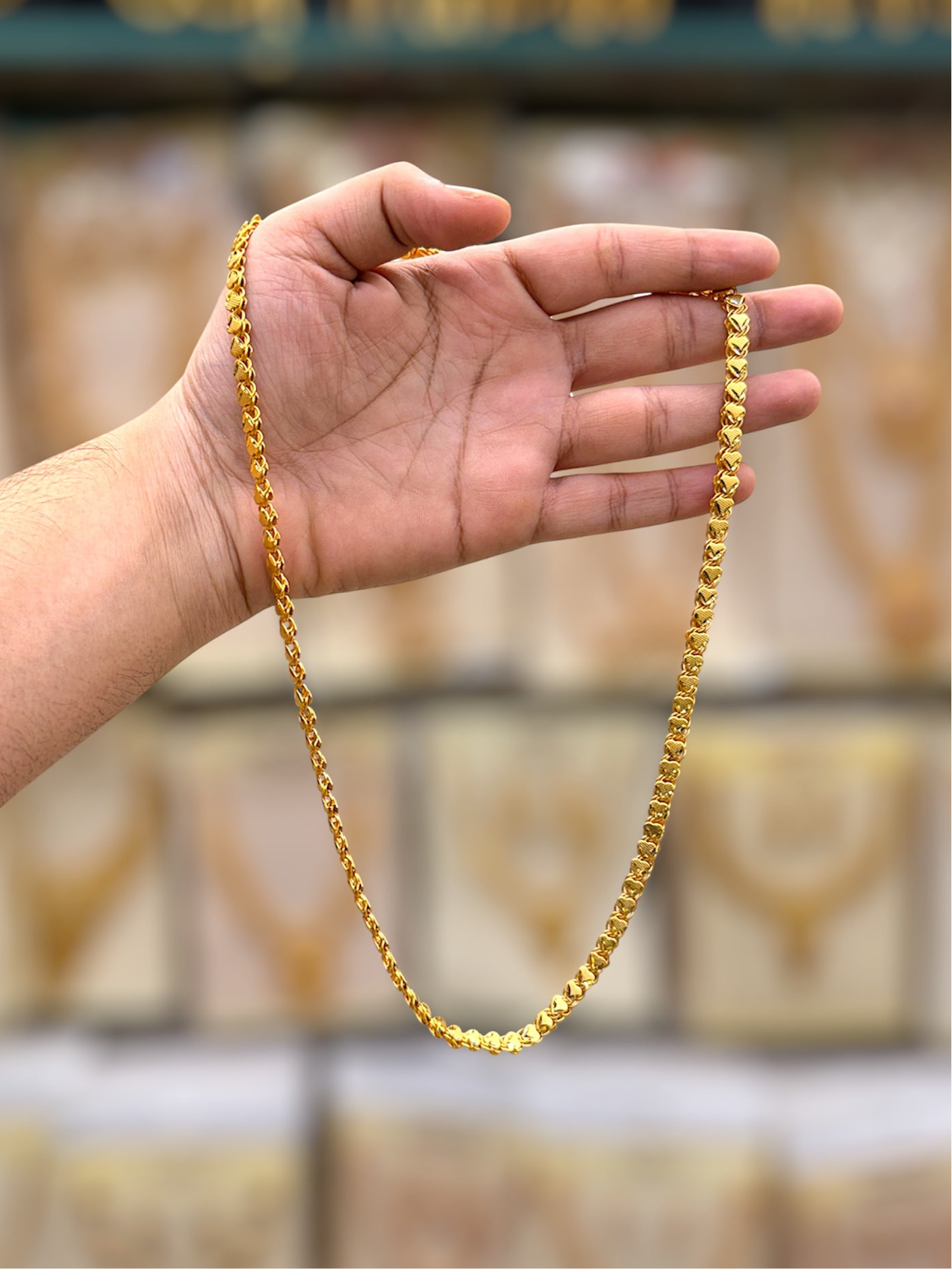 Heartin Chain Gold Plated