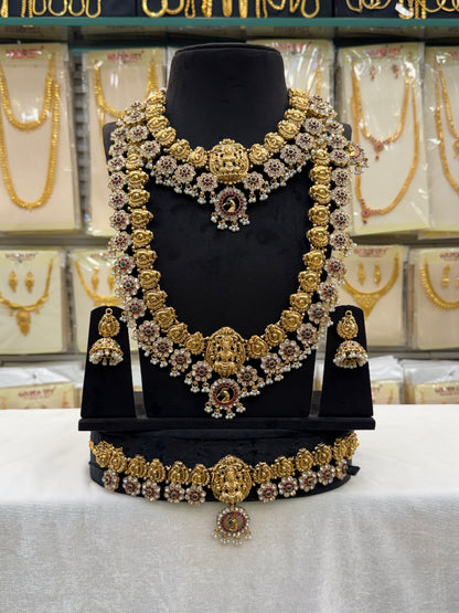 Lakshmi Antique Stonework Bridal Set