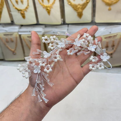 White Crystal Hair Accessories