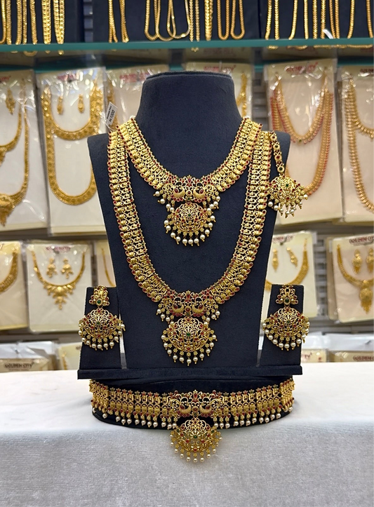 Peacock Vairam Bridal Set