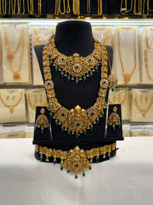 Green Beats Kundan Bridal Set