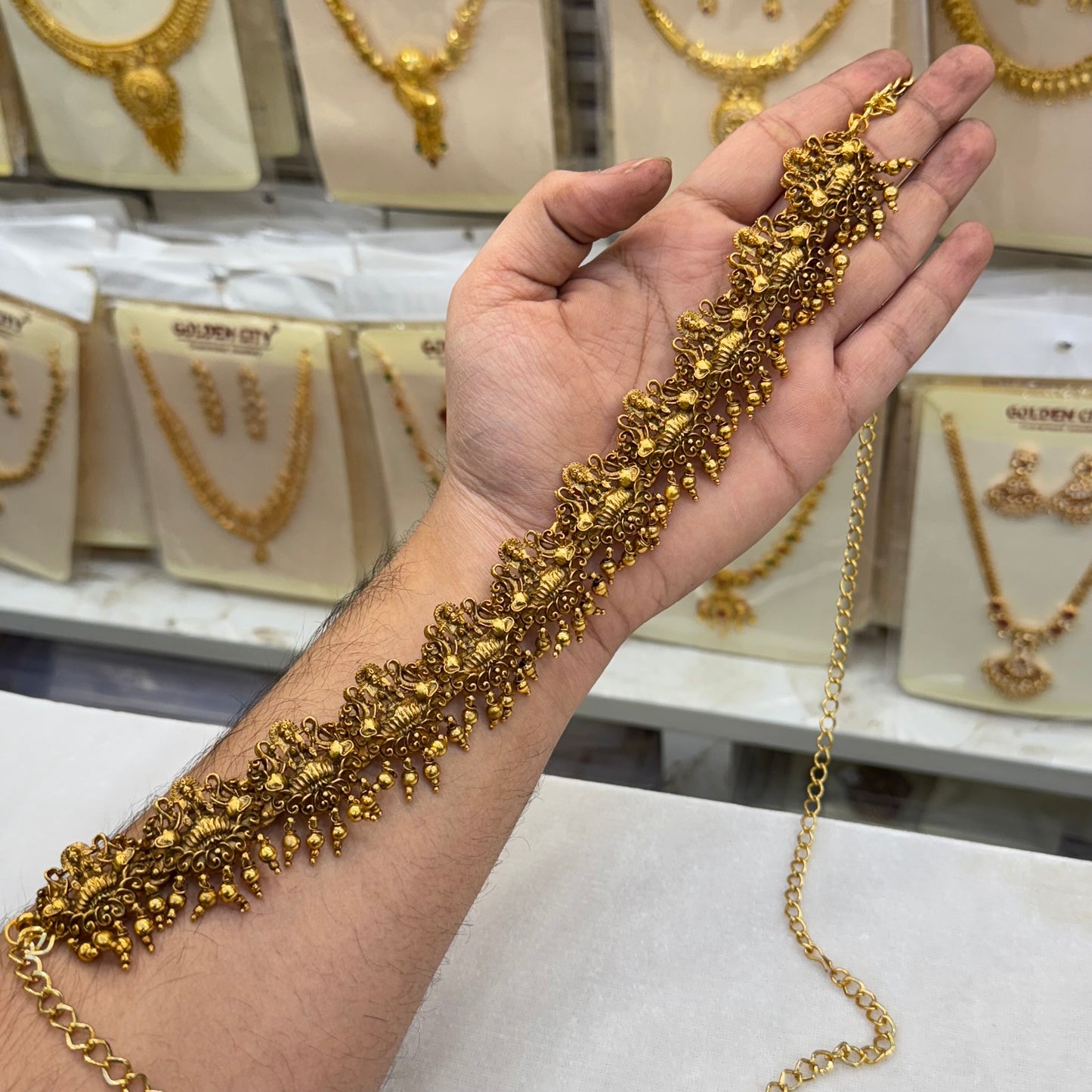 Antique Lakshmi Design Hip Chian