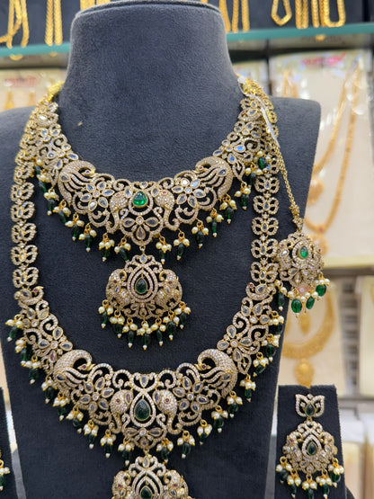 Victorian Bridal Set Dark Green Beats